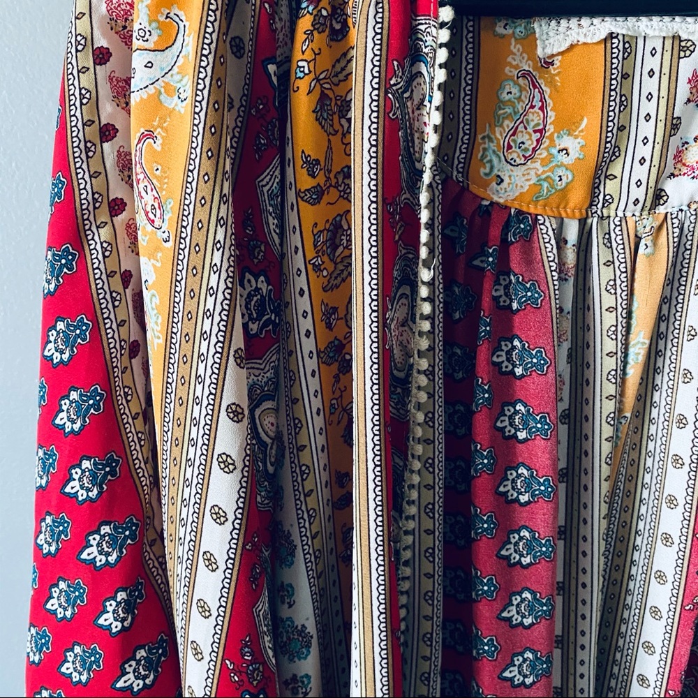 Spool 72 boho printed duster blouse - Picture 3 of 7